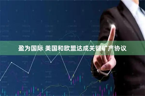 盈为国际 美国和欧盟达成关键矿产协议